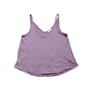 NWT Gentle Fawn Robyn Tank Top Womens Medium Truffle V Neck minimalist classic
